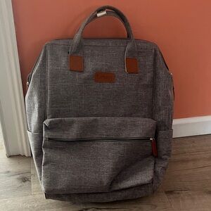 Large laptop backpack unisex Gray Travel